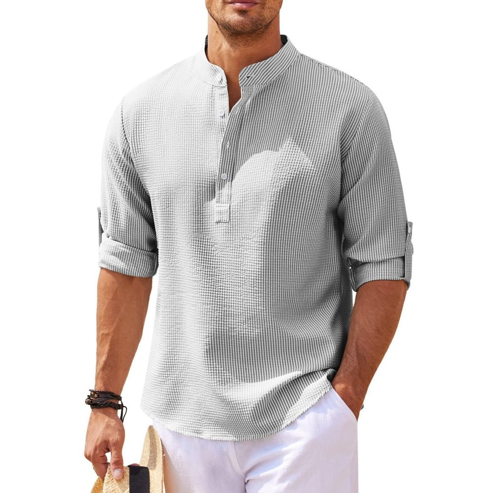 Men’s Long Sleeve Henley Shirt