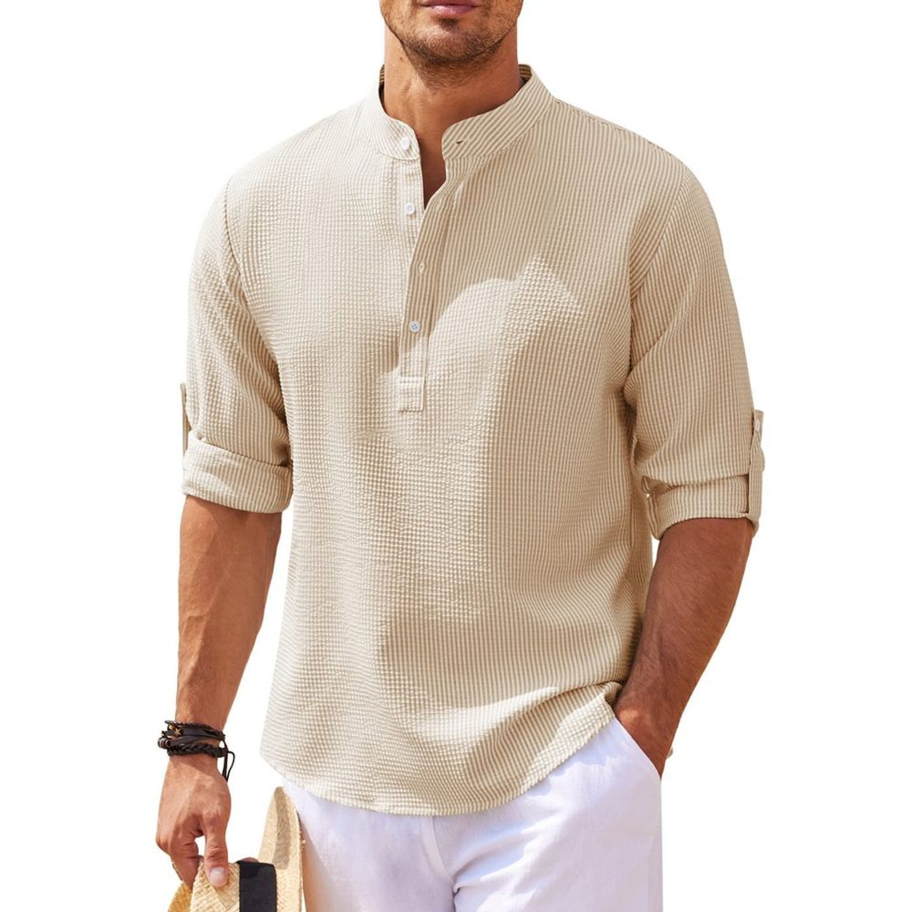 Men’s Long Sleeve Henley Shirt