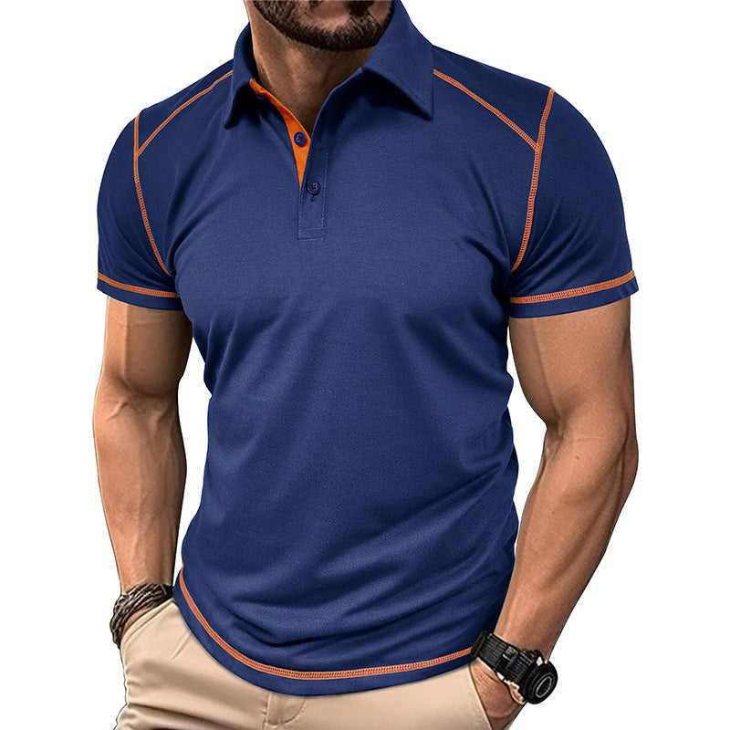 Men's Premium Contrast Stitch Polo Shirt