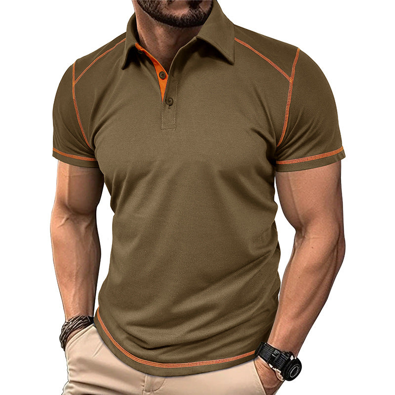 Men's Premium Contrast Stitch Polo Shirt