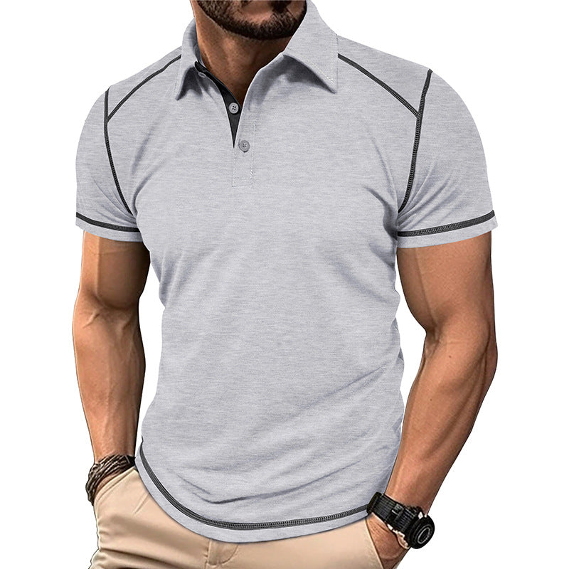 Men's Premium Contrast Stitch Polo Shirt