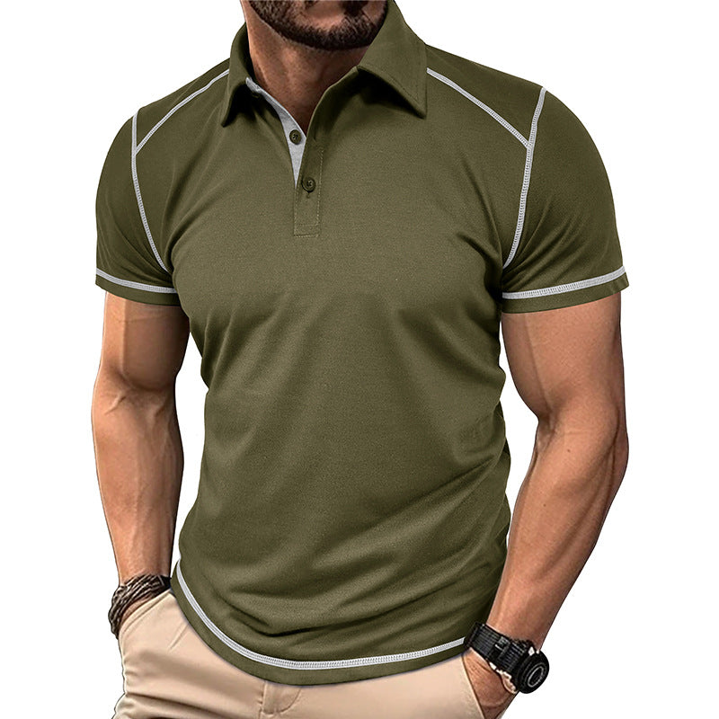 Men's Premium Contrast Stitch Polo Shirt