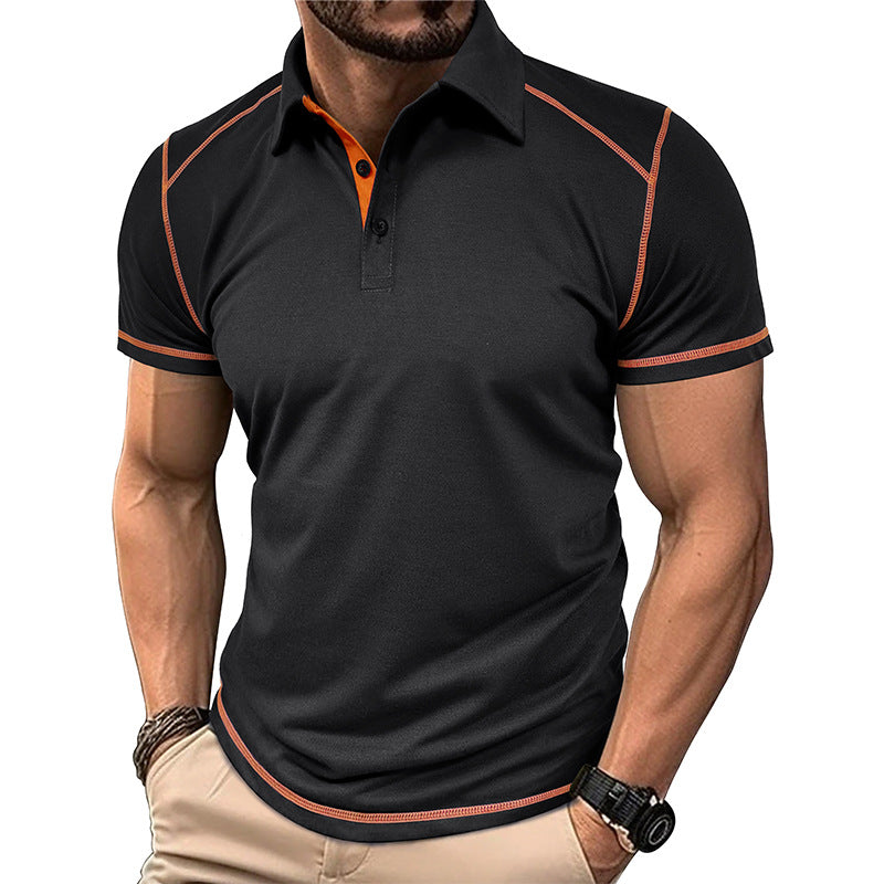 Men's Premium Contrast Stitch Polo Shirt