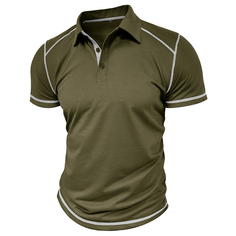 Men's Premium Contrast Stitch Polo Shirt