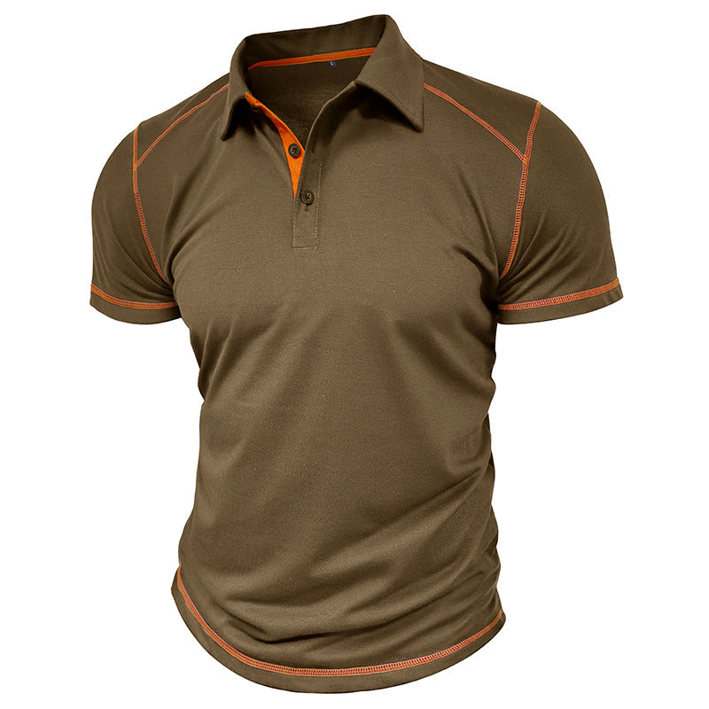 Men's Premium Contrast Stitch Polo Shirt