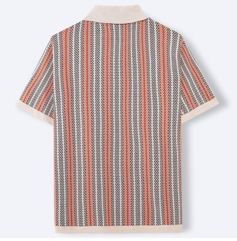 Men's Retro Vibe Button-Up Knit Shirt