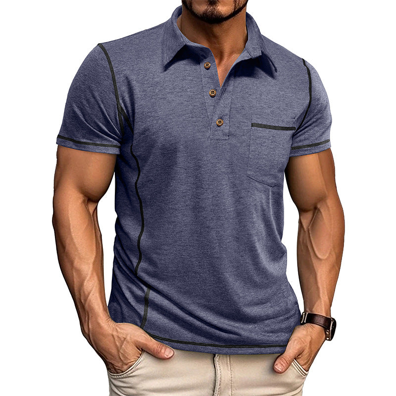 Men's Slim Fit Contrast Trim Polo Shirt