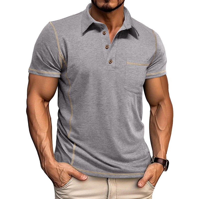 Men's Slim Fit Contrast Trim Polo Shirt