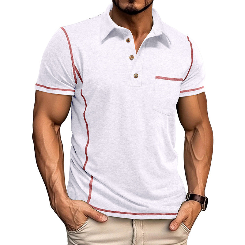 Men's Slim Fit Contrast Trim Polo Shirt