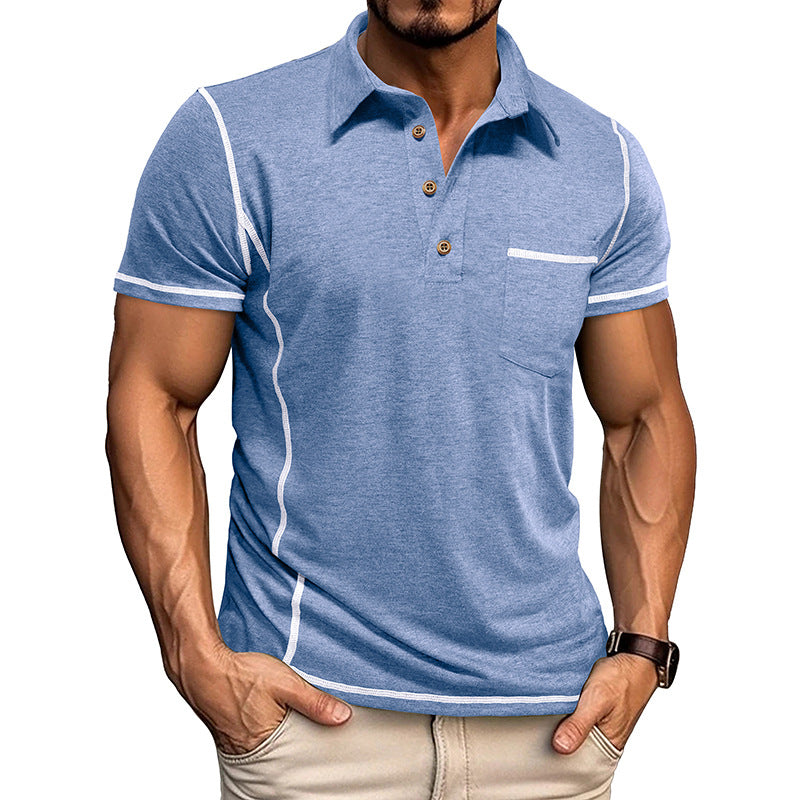 Men's Slim Fit Contrast Trim Polo Shirt