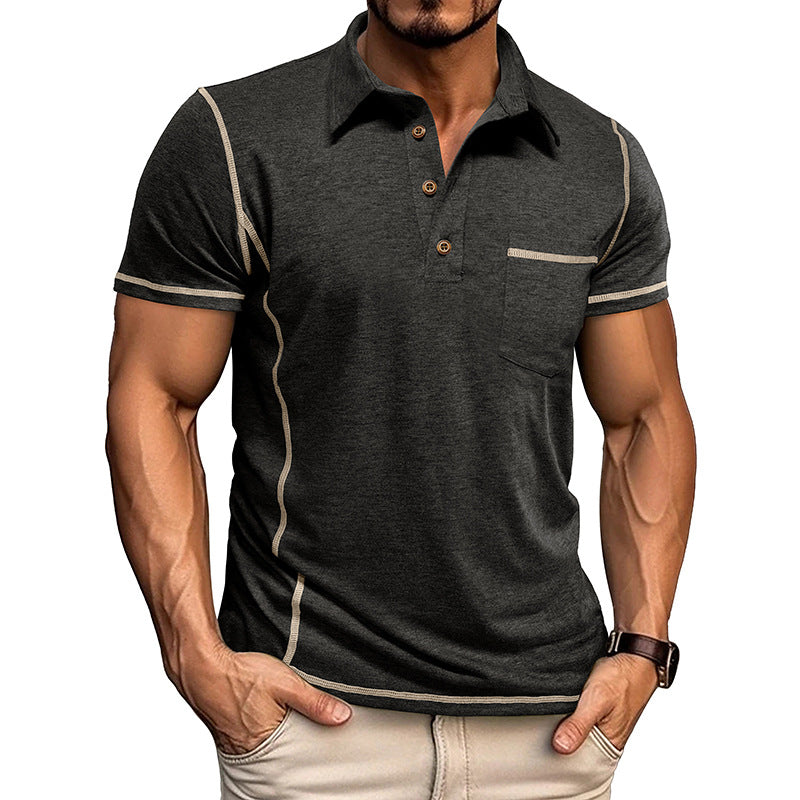 Men's Slim Fit Contrast Trim Polo Shirt