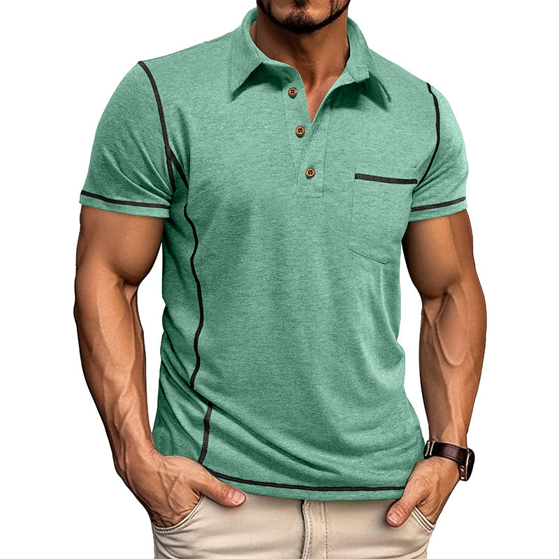 Men's Slim Fit Contrast Trim Polo Shirt