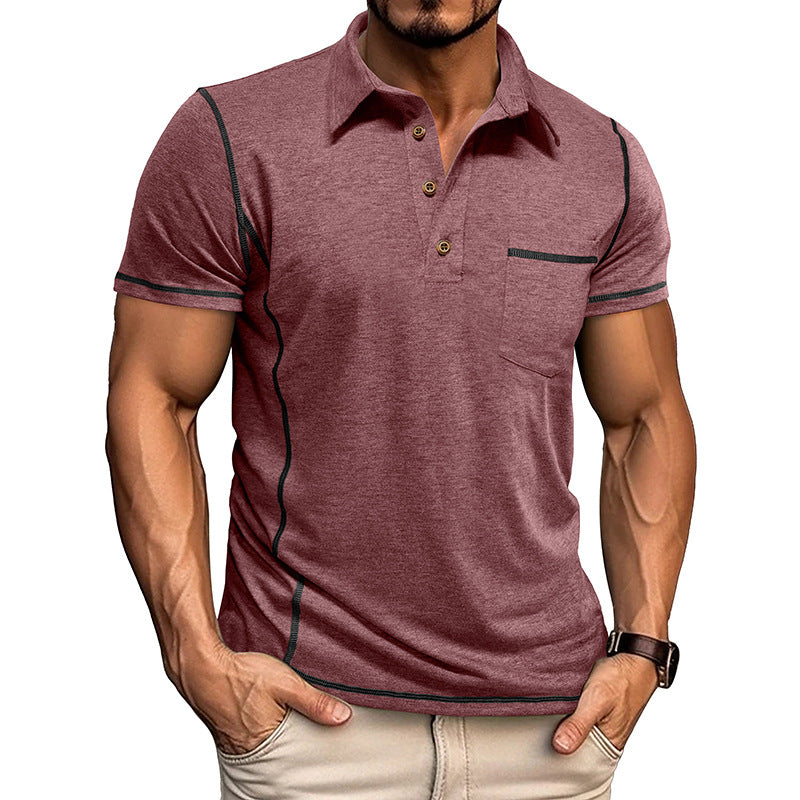 Men's Slim Fit Contrast Trim Polo Shirt