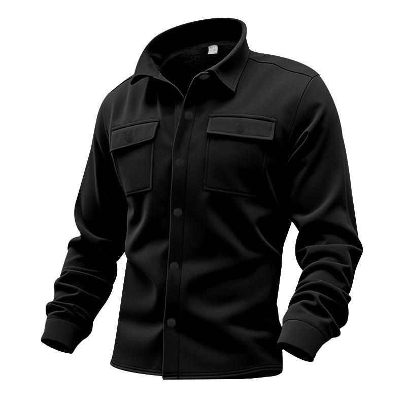 Men's Stylish Chest Pockets Button-Up Jacket