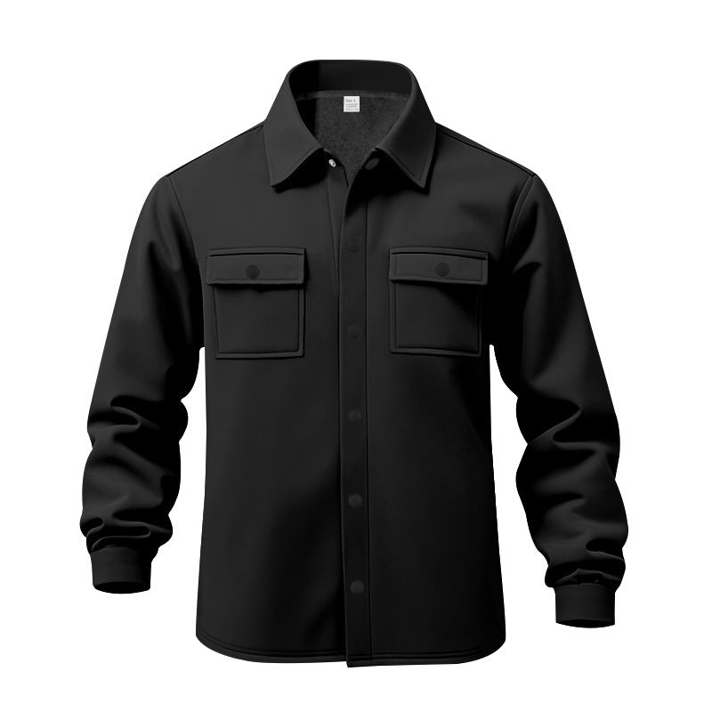 Men's Stylish Chest Pockets Button-Up Jacket