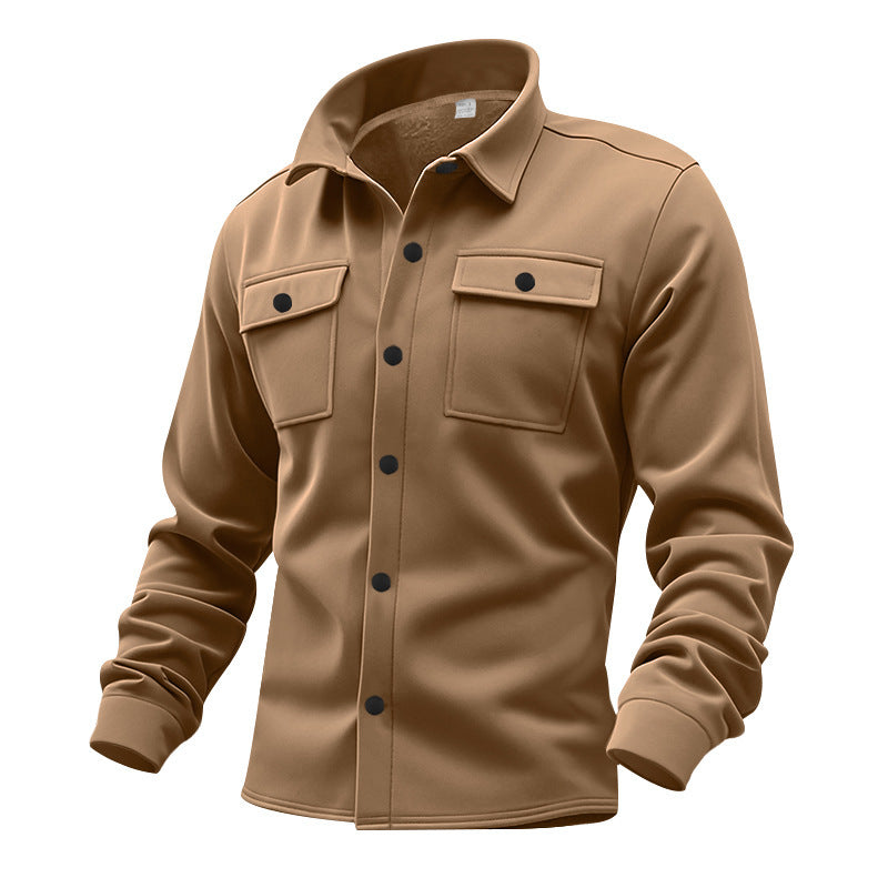 Men's Stylish Chest Pockets Button-Up Jacket