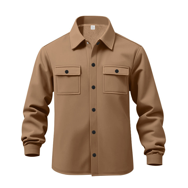 Men's Stylish Chest Pockets Button-Up Jacket
