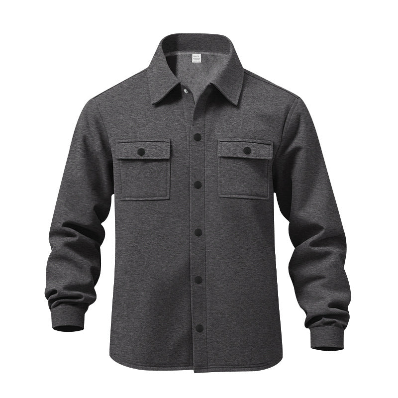 Men's Stylish Chest Pockets Button-Up Jacket