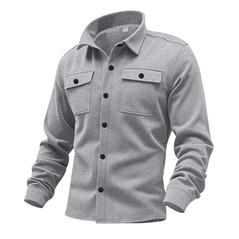 Men's Stylish Chest Pockets Button-Up Jacket