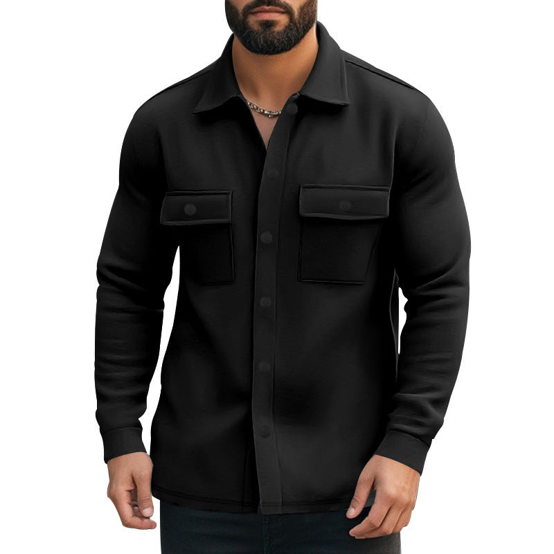Men's Stylish Chest Pockets Button-Up Jacket