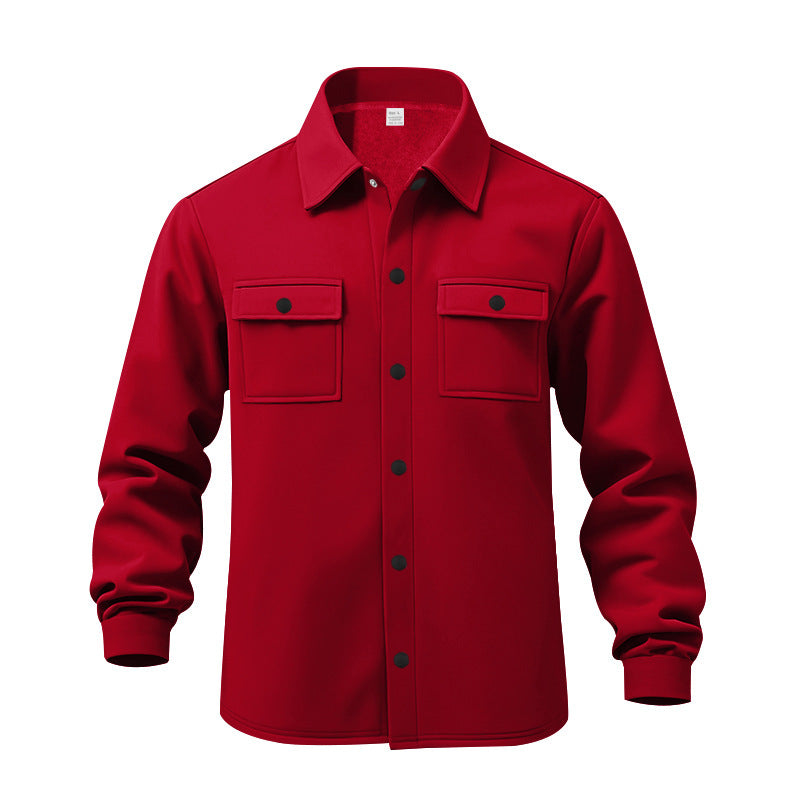 Men's Stylish Chest Pockets Button-Up Jacket