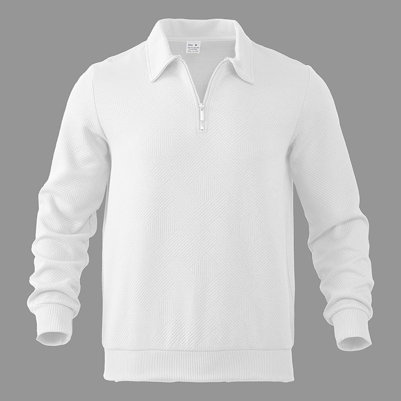 Men’s Stylish Cozy Versatile Quarter-Zip Pullover Sweatshirt