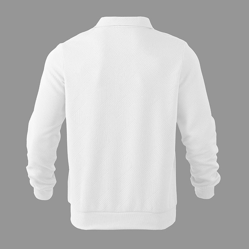 Men’s Stylish Cozy Versatile Quarter-Zip Pullover Sweatshirt