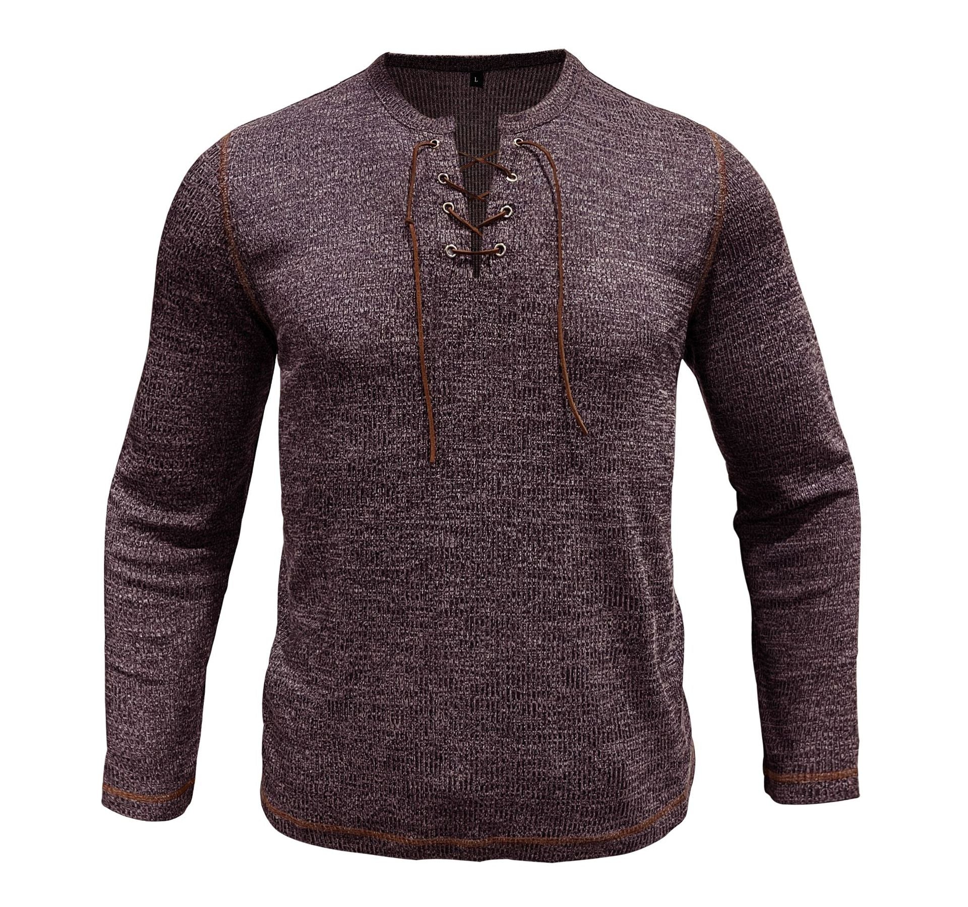 بلوفر رجالي أنيق محبوك برباط