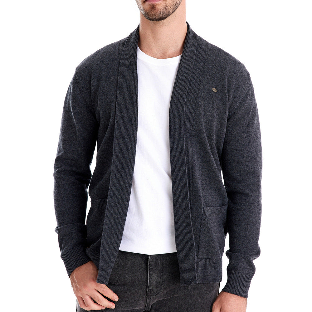 Men's Stylish Open Front Cardigan