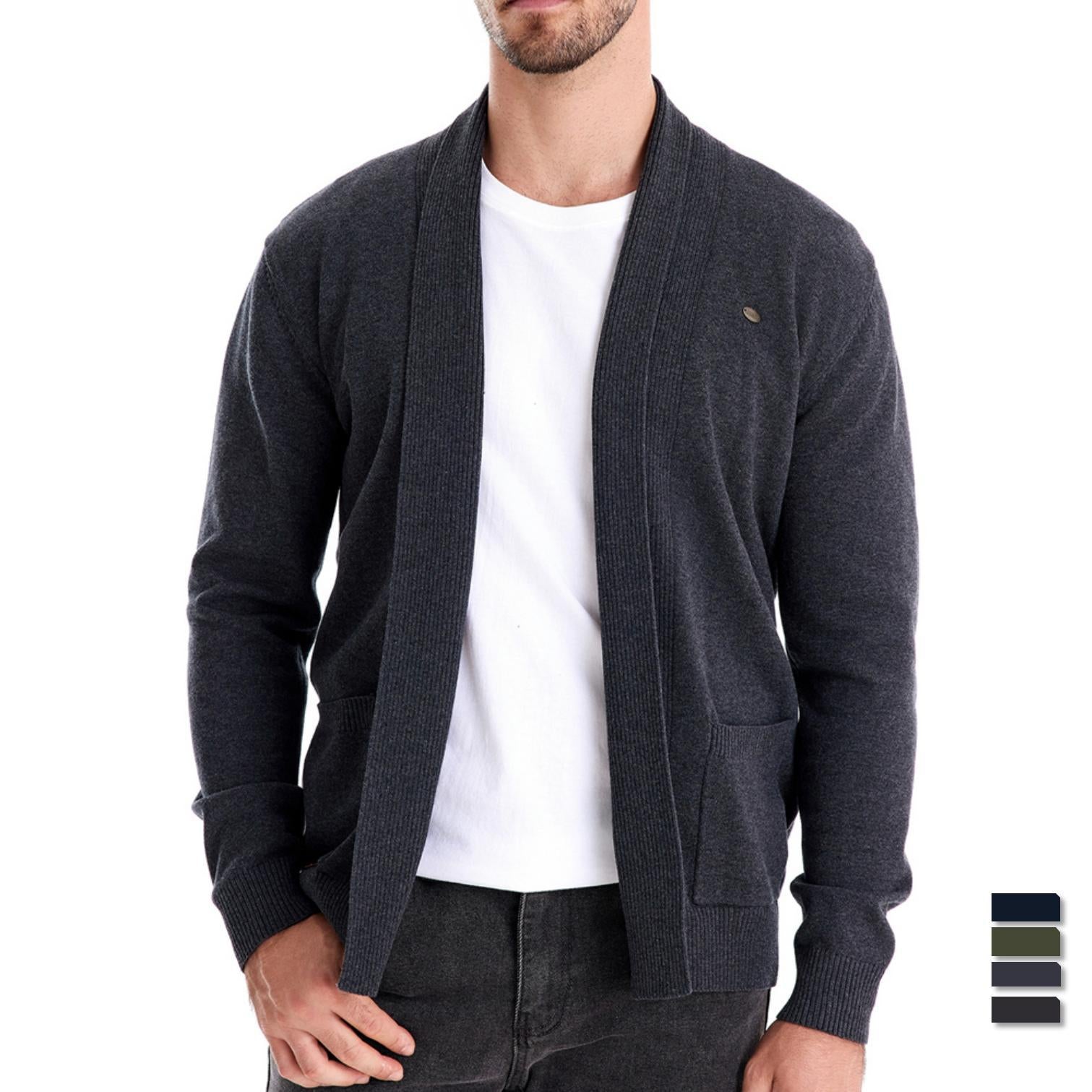 Men's Stylish Open Front Cardigan