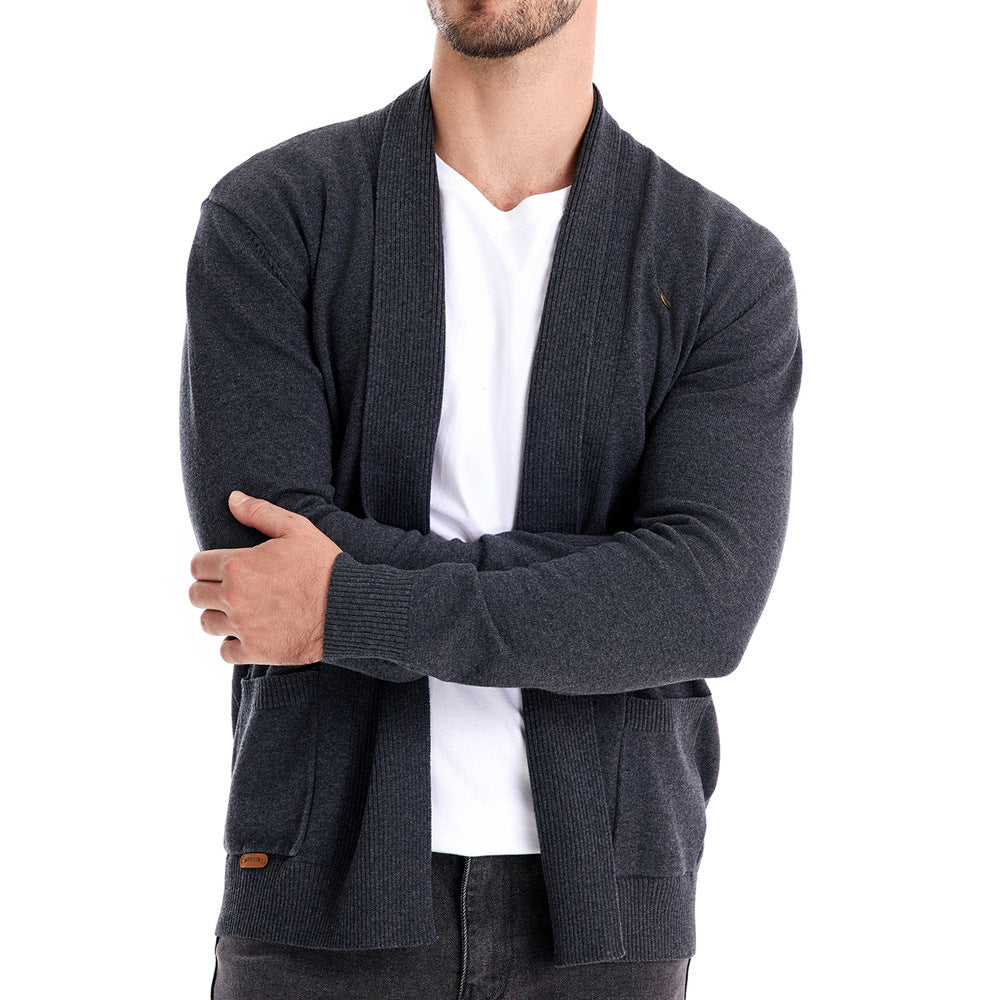 Men's Stylish Open Front Cardigan