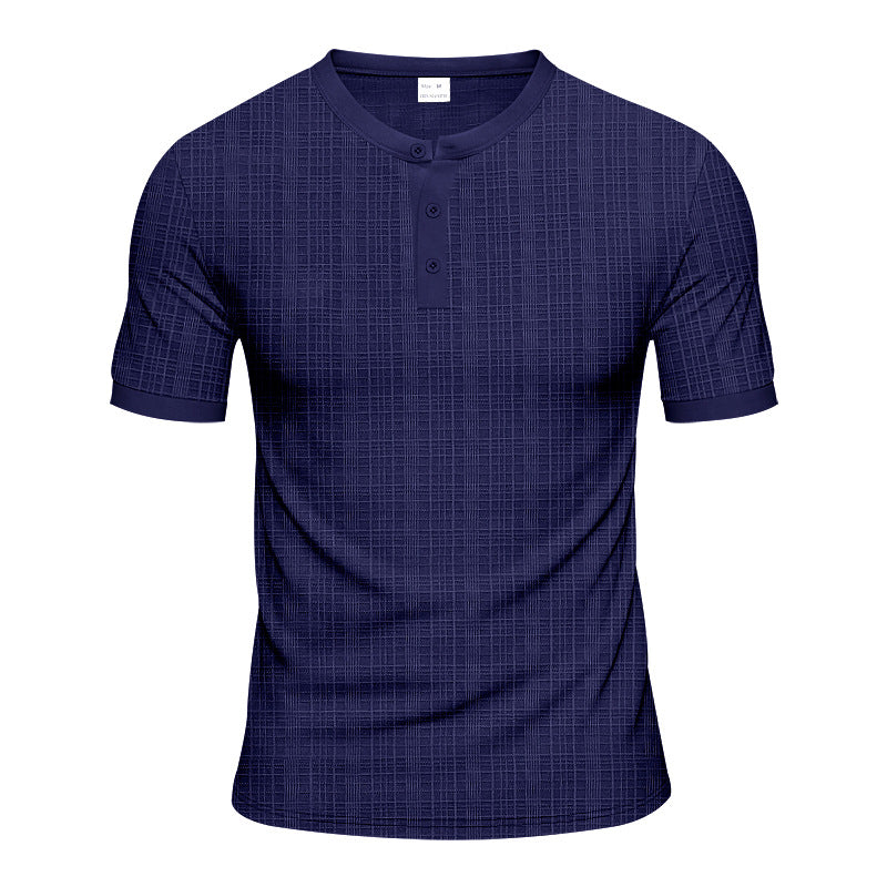 T-shirt Henley Casual Premium Élégant pour Homme