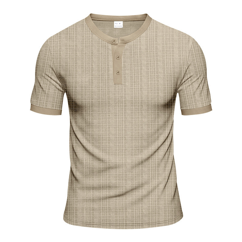 T-shirt Henley Casual Premium Élégant pour Homme