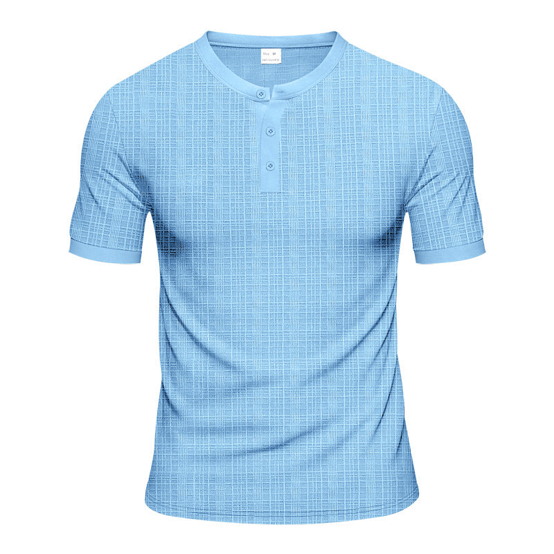 T-shirt Henley Casual Premium Élégant pour Homme