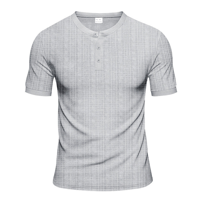 T-shirt Henley Casual Premium Élégant pour Homme