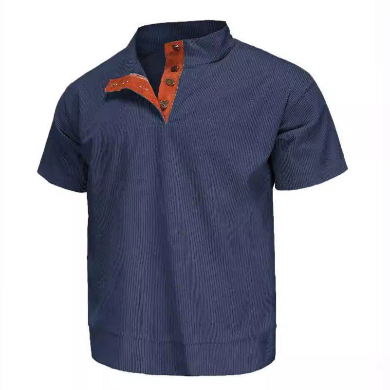 Camicia da uomo in velluto a velluto da uomo
