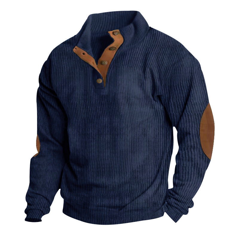 Men's Outdoor Stand Collar Long Sleeve Sweatshirt