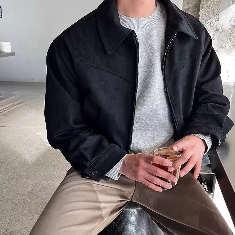 Men's Casual Suede Jacket