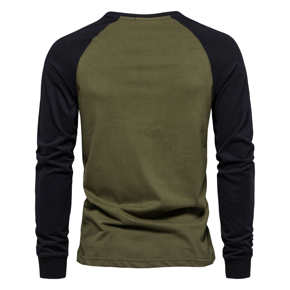 Herren Raglan Langarmshirt