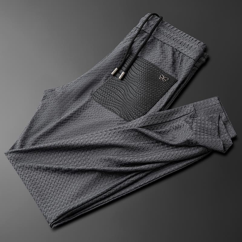 Men's Anti-Wrinkle Houndstooth Sports Short Sleeve Suit