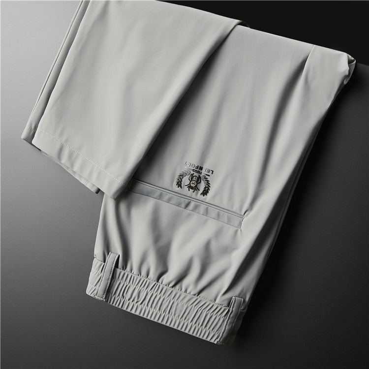 Men's Stretch Business Ice Silk Trousers