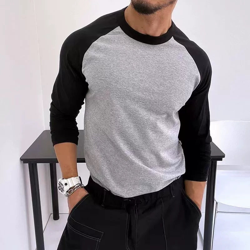 Men's Slim-Fit Color-Block Shirt
