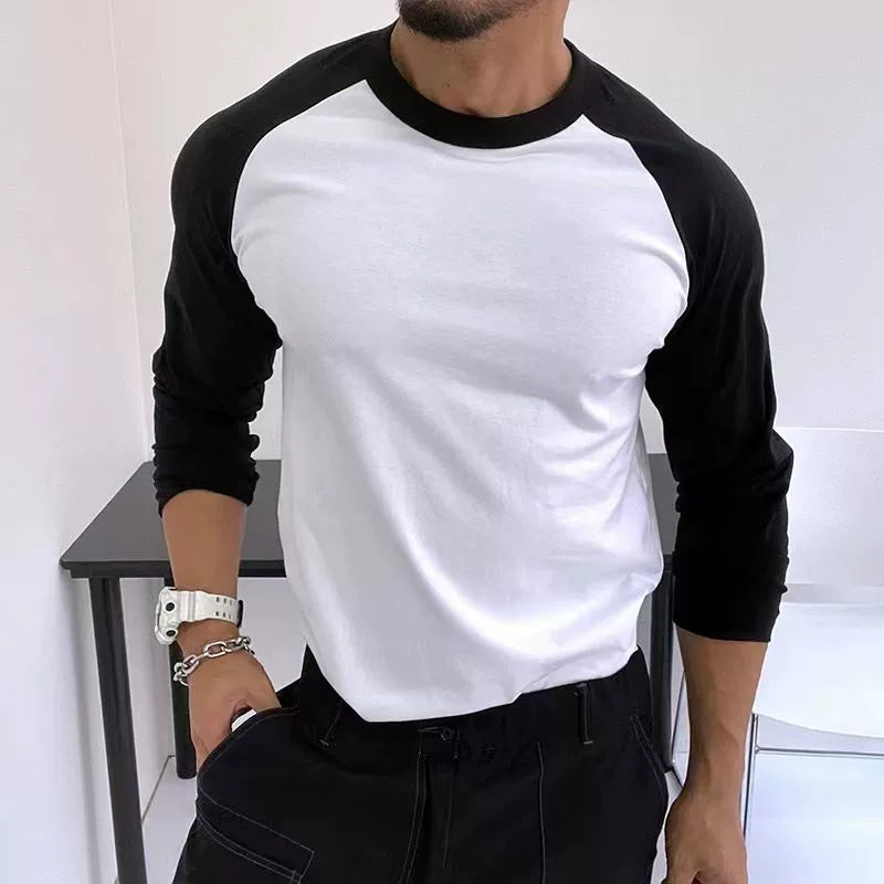 Men's Slim-Fit Color-Block Shirt