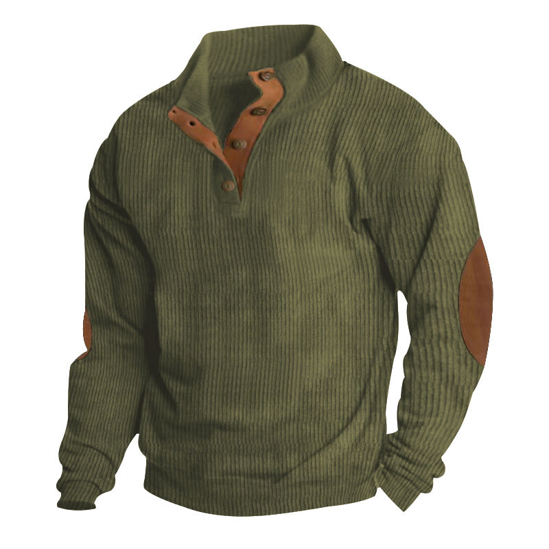 Men's Outdoor Stand Collar Long Sleeve Sweatshirt