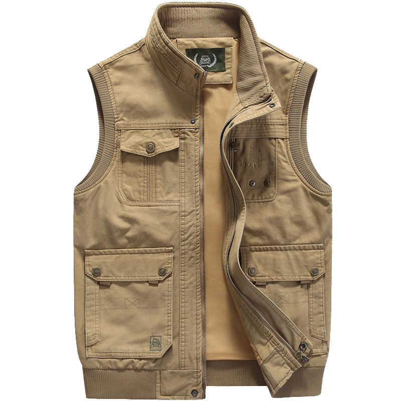 Gilet vintage multi-poche pour hommes - le cadeau parfait pour papa