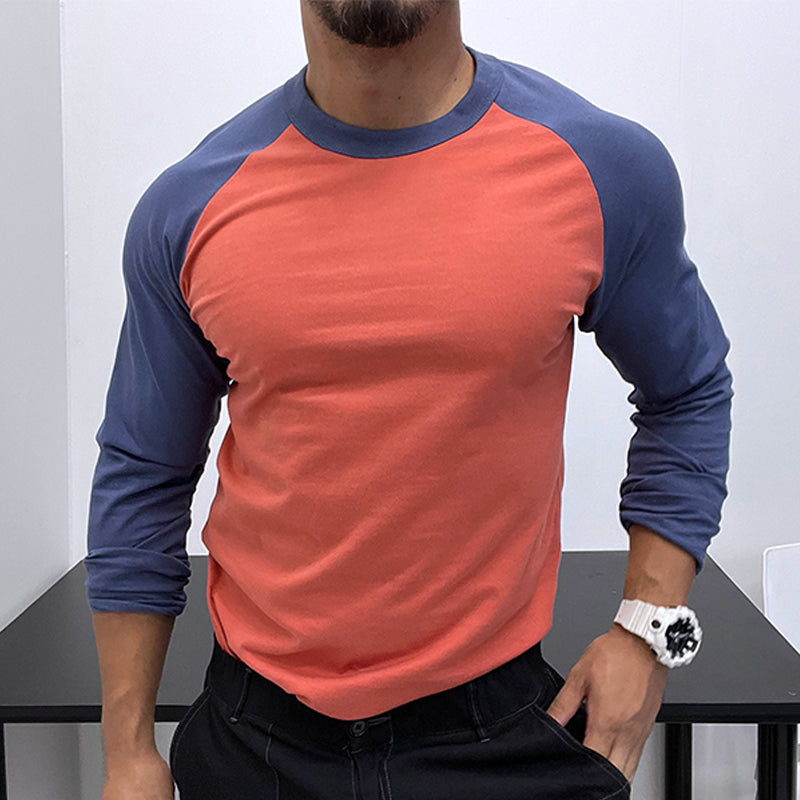 Men's Slim-Fit Color-Block Shirt