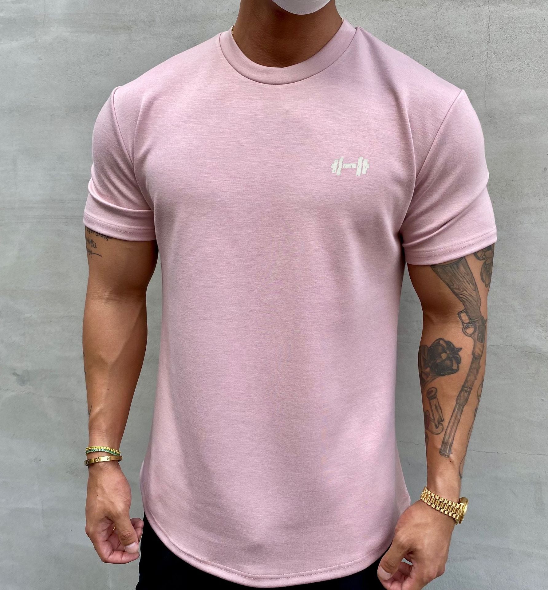 Reines Baumwolldehnungs-Sport-T-Shirt