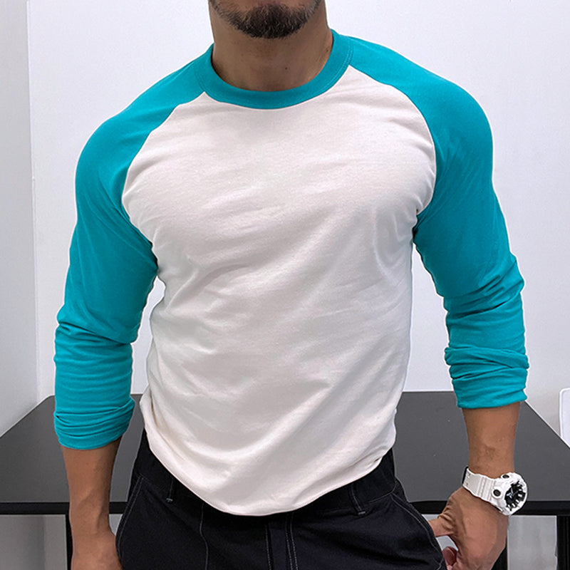 Men's Slim-Fit Color-Block Shirt