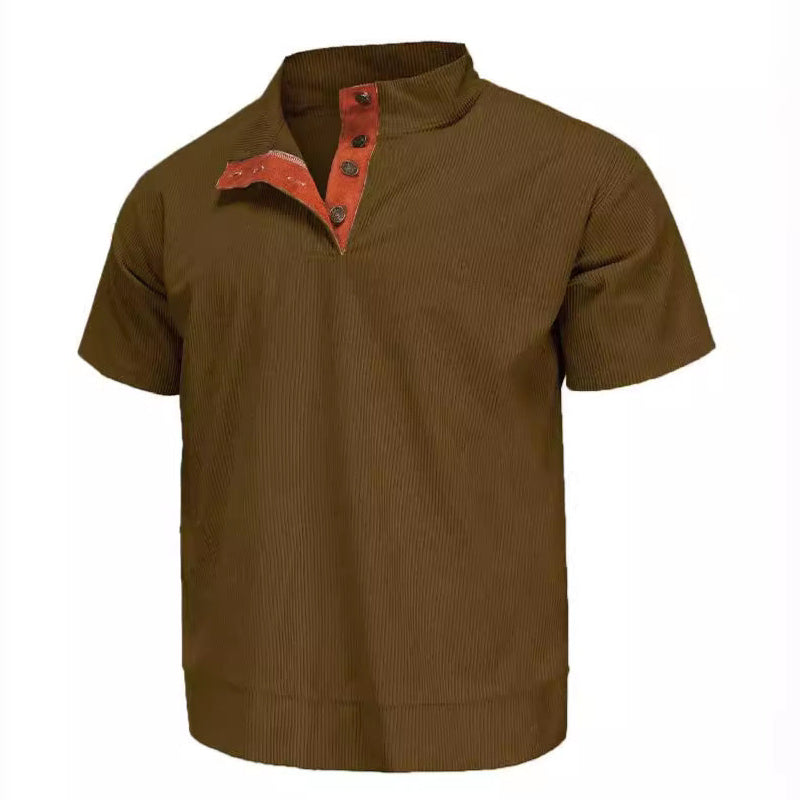 Camicia da uomo in velluto a velluto da uomo
