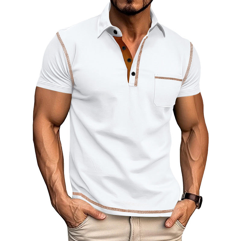 Men's Contrast Stitch Polo Shirt Collection